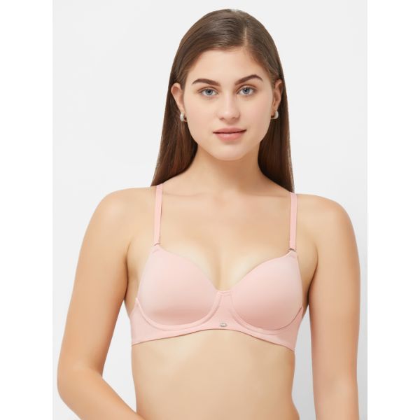 Buy SOIE Semi Covered Padded Non-Wired Bra - BLUSH Online