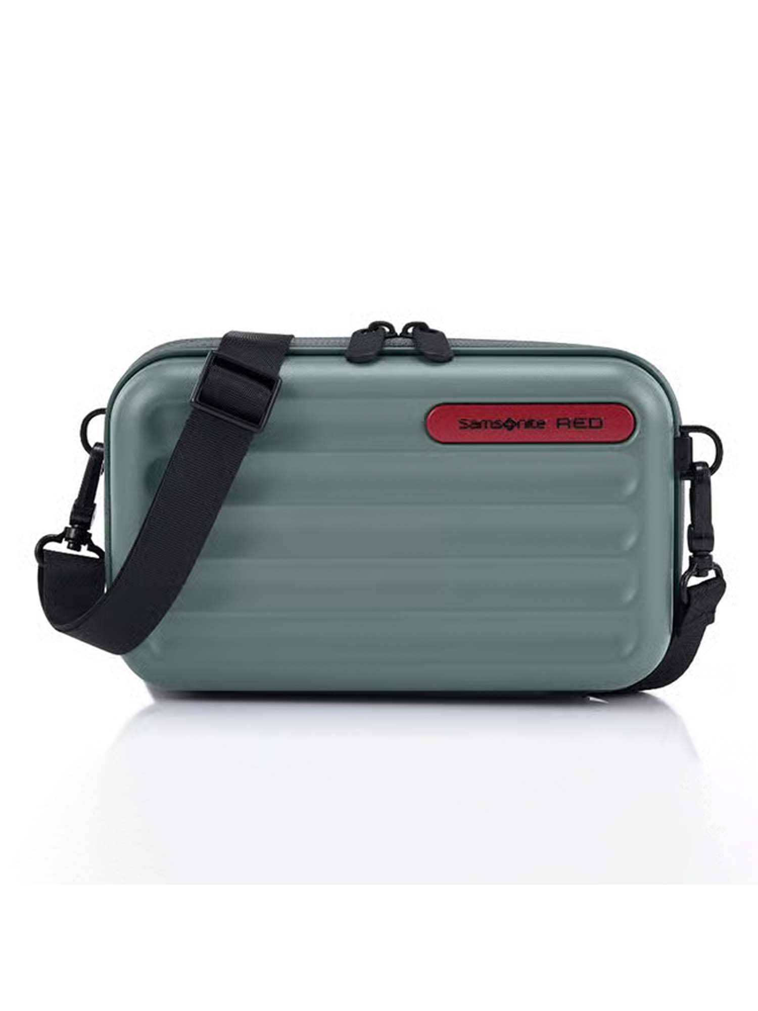 Samsonite TOIIS C Stripes Polycarbonate Sling Bag With Detachable Strap - Green (XS)