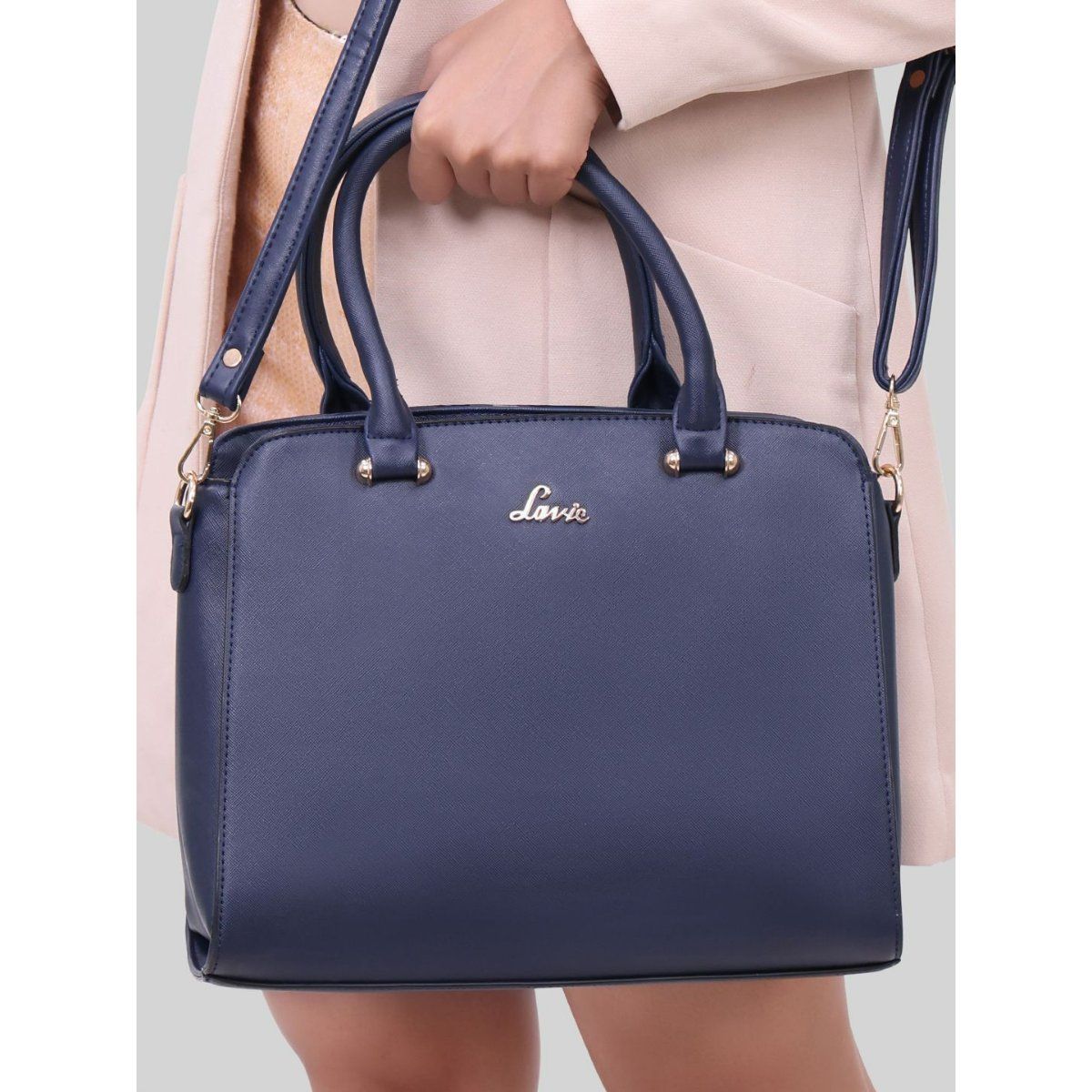 Lavie golden handbag on sale