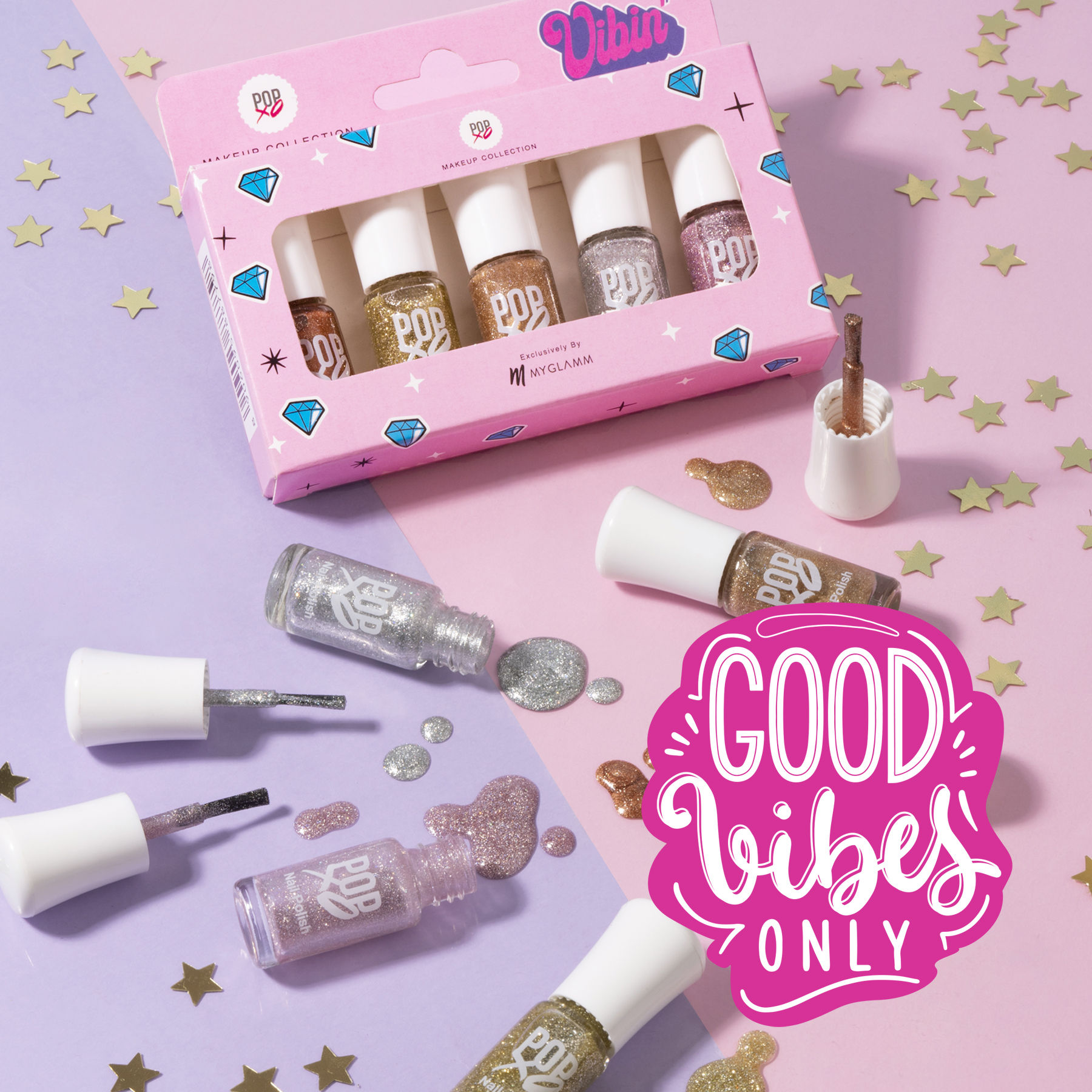 MyGlamm Popxo Makeup Collection Vibin Mini Nail Kit Buy MyGlamm Popxo Makeup Collection