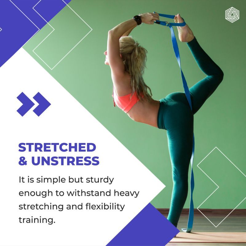 Boldfit Yoga Belt For Women And Men 8 Feet (Blue) Buy Boldfit Yoga