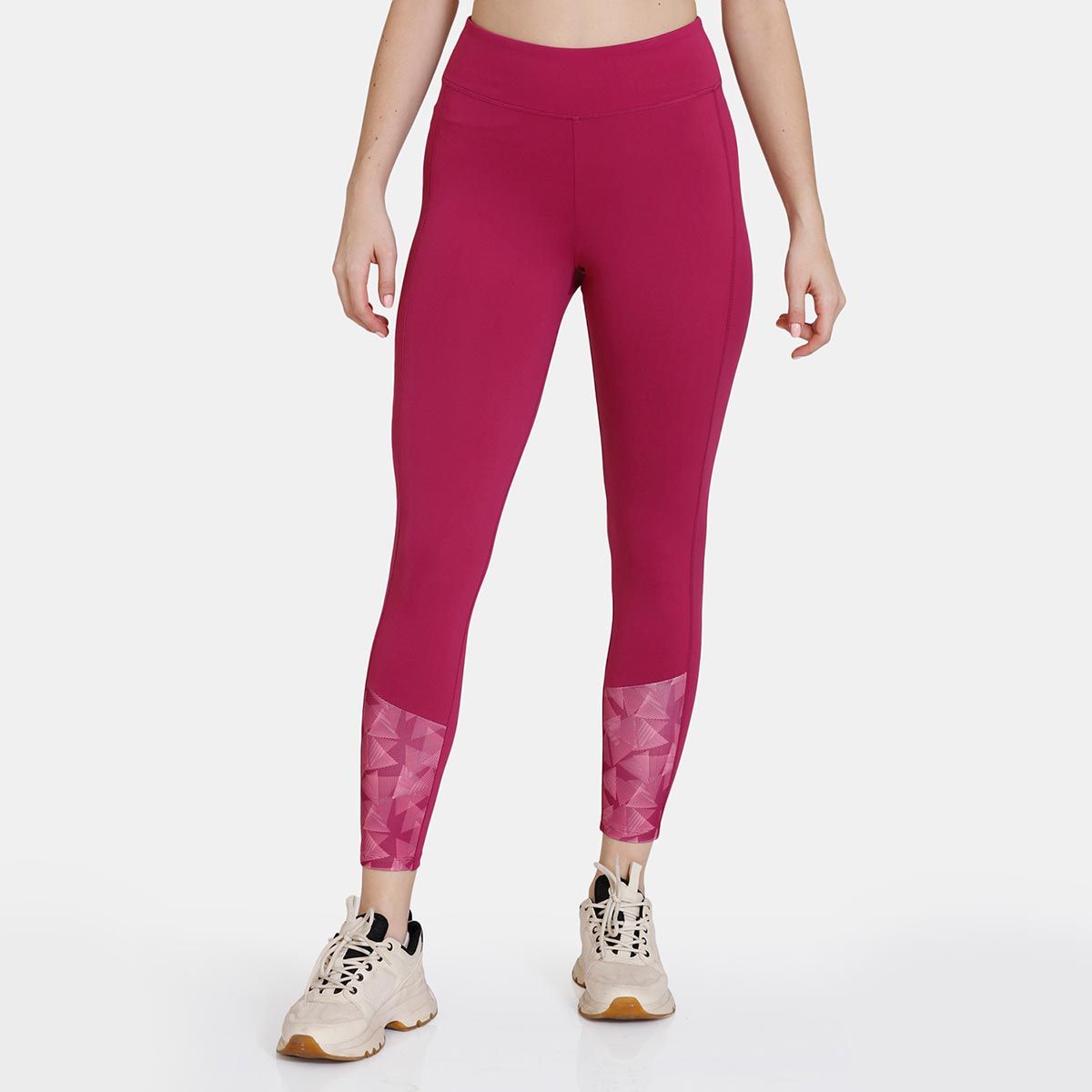 Buy Zelocity Relaxed Quick Dry Top With High Rise Leggings - Limestone  Yellowtail at Rs.1445 online