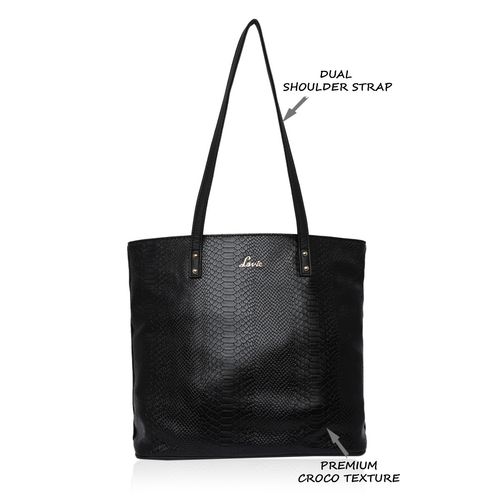 Buy Lavie Pavo Nov Tote Bag (Black) (L) Online