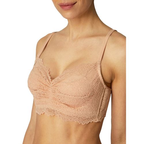 Yamamay Rosy Beige Orchidea Non Wired Padded Full Coverage Bralette Beige  (36D)