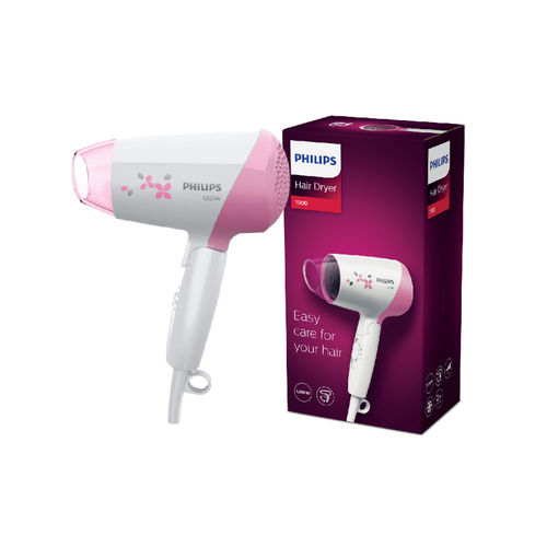 Philips 1200W Foldable Hair Dryer Heat Settings with Cool Shot