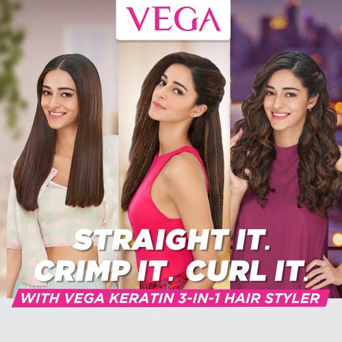 VEGA 3-in-1 Keratin Hair Styler (VHSCC-03) - Rose Gold: Buy VEGA 3-in-1  Keratin Hair Styler (VHSCC-03) - Rose Gold Online at Best Price in India |  Nykaa