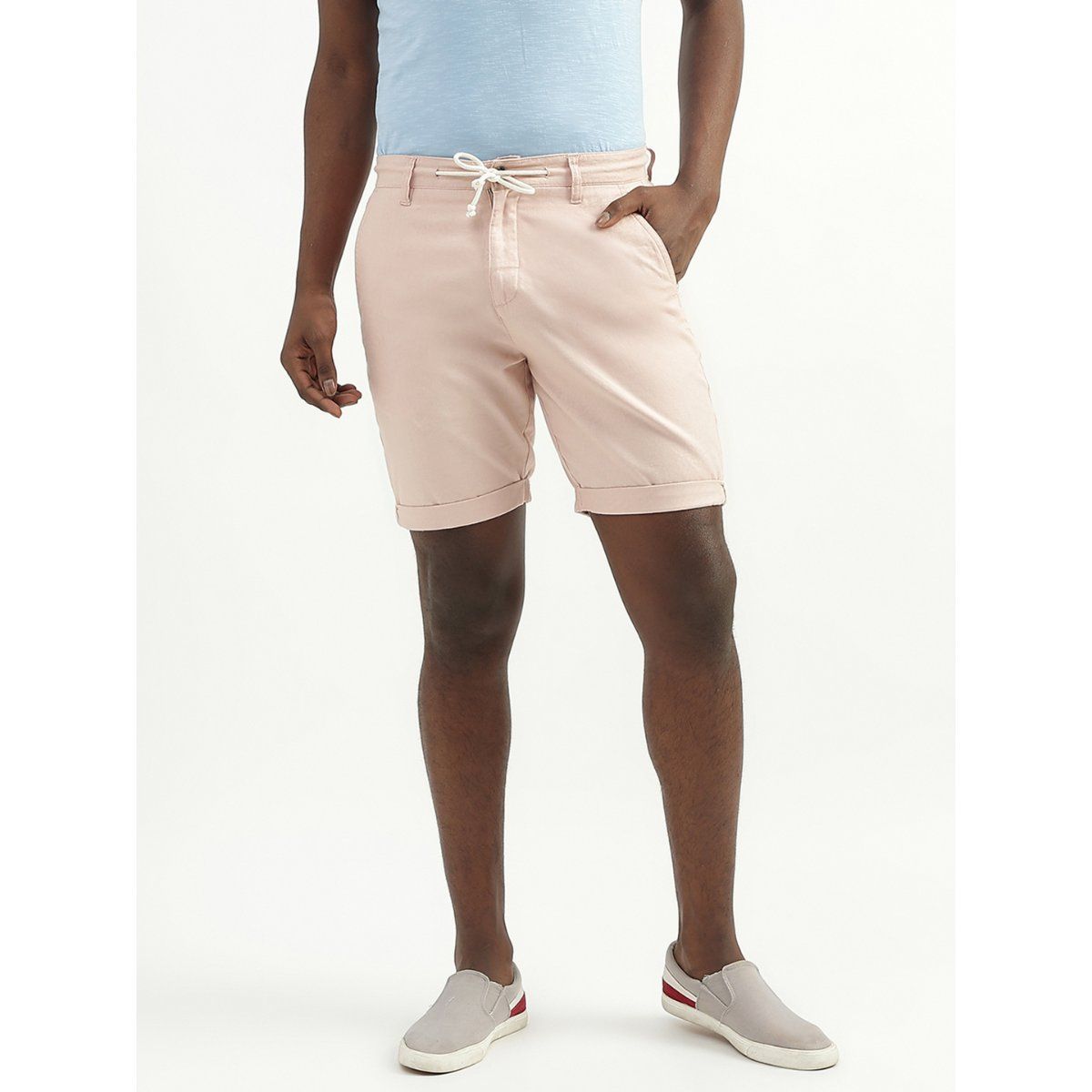 Mens peach colored top shorts