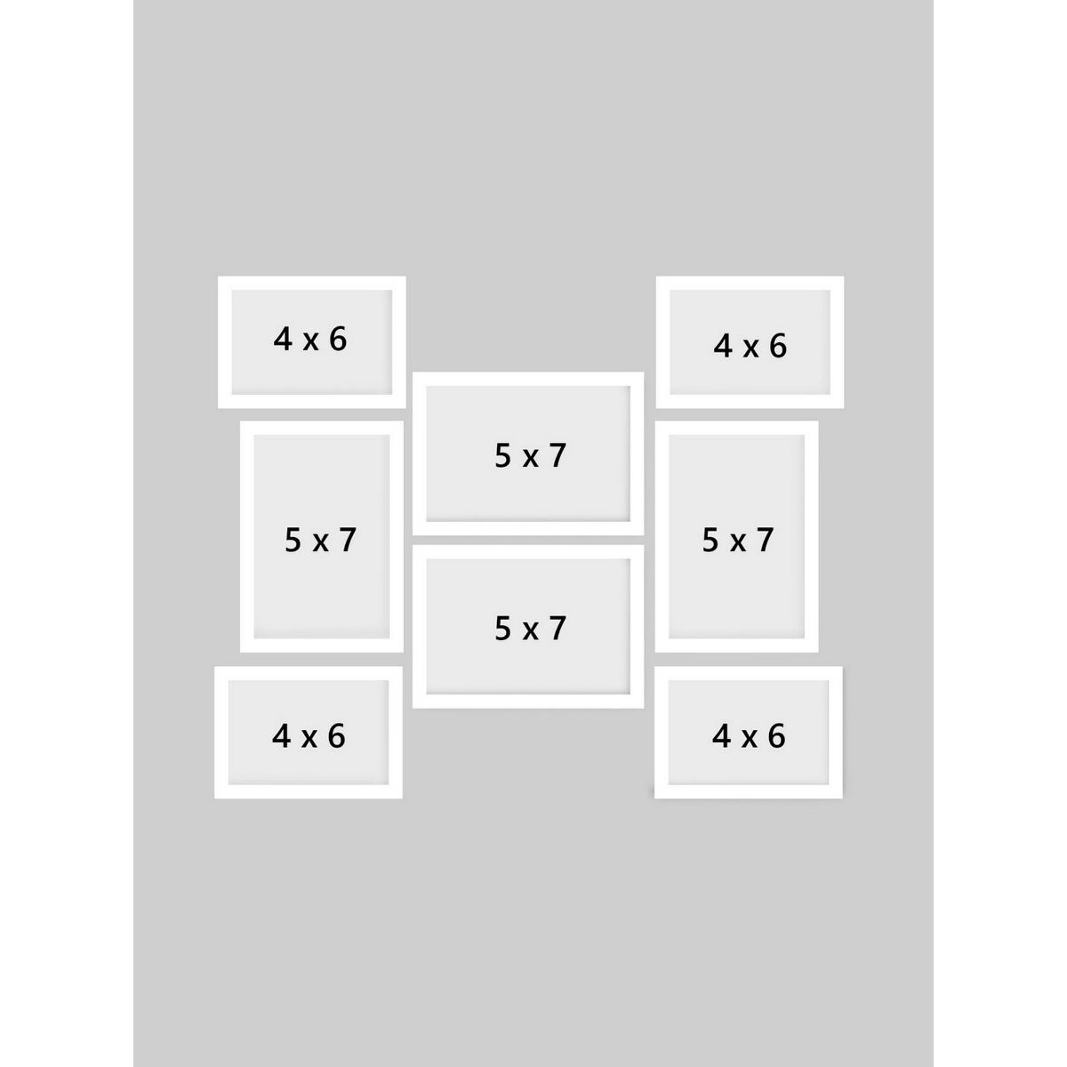 Buy eCraftIndia Memory Wall Collage Photo Frame Set of 8 Photo Frames