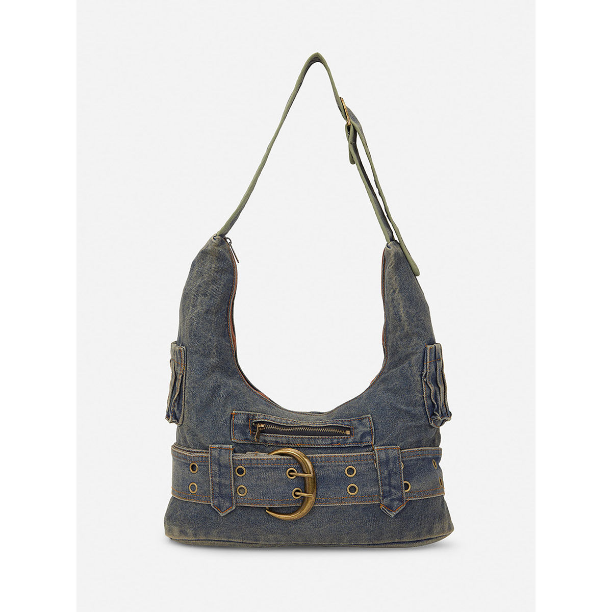 Buy Carry City Denim Daze Blue Women Shoulder Handbag Online