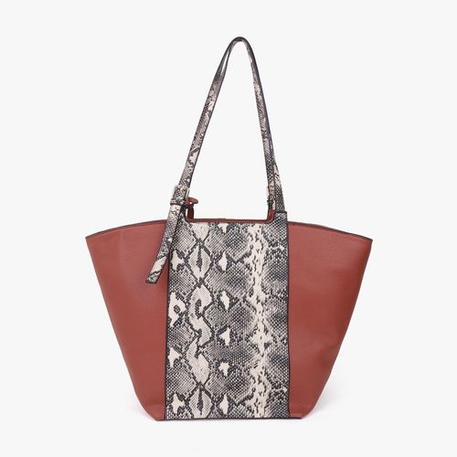 Buy Carlton London Animal Textured Structured Tote Bag Online