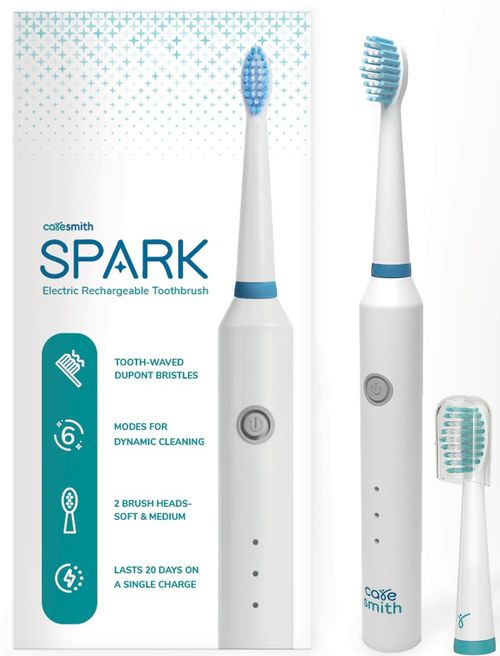Caresmith Spark Electric Rechargeable Toothbrush (white): Buy Caresmith  Spark Electric Rechargeable Toothbrush (white) Online at Best Price in  India | Nykaa