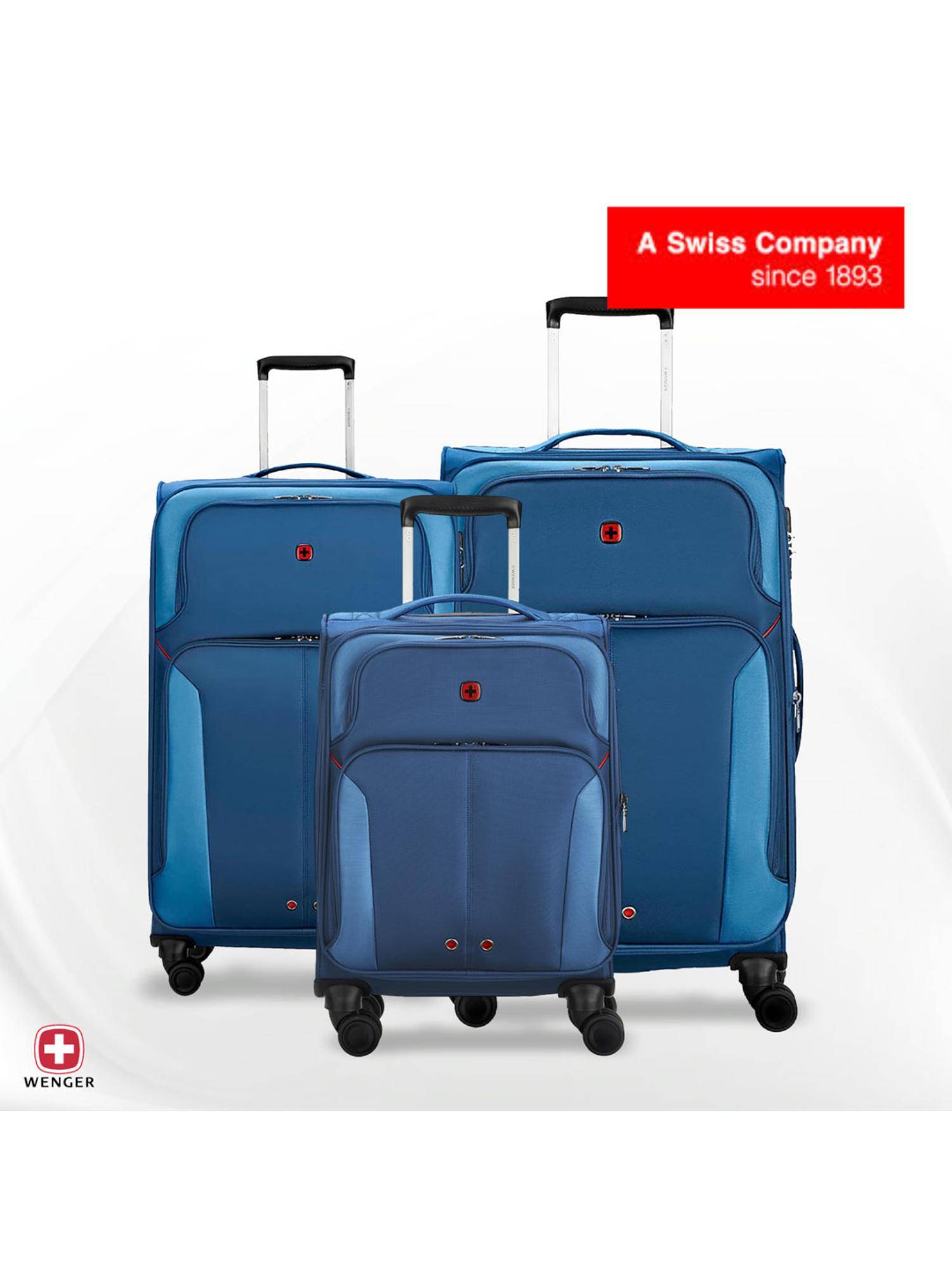 Wenger Castic Pro Colorblock Blue Trolley Bags (S/M/L) (Pack of 3)