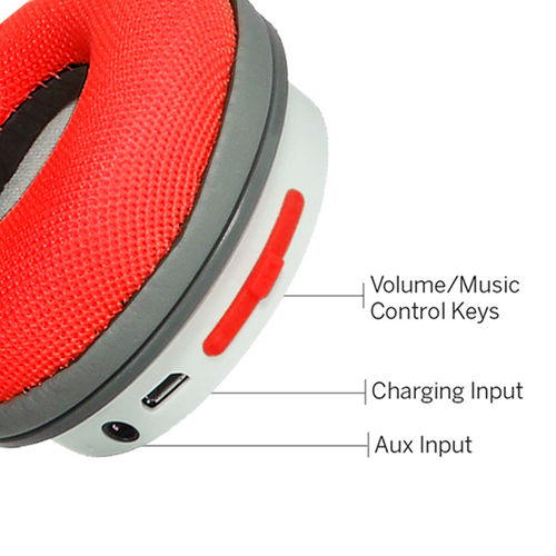boAt Rockerz 400 N Kings XI Punjab Edition Bluetooth Wireless Headphone  With Extra Bass (Red)