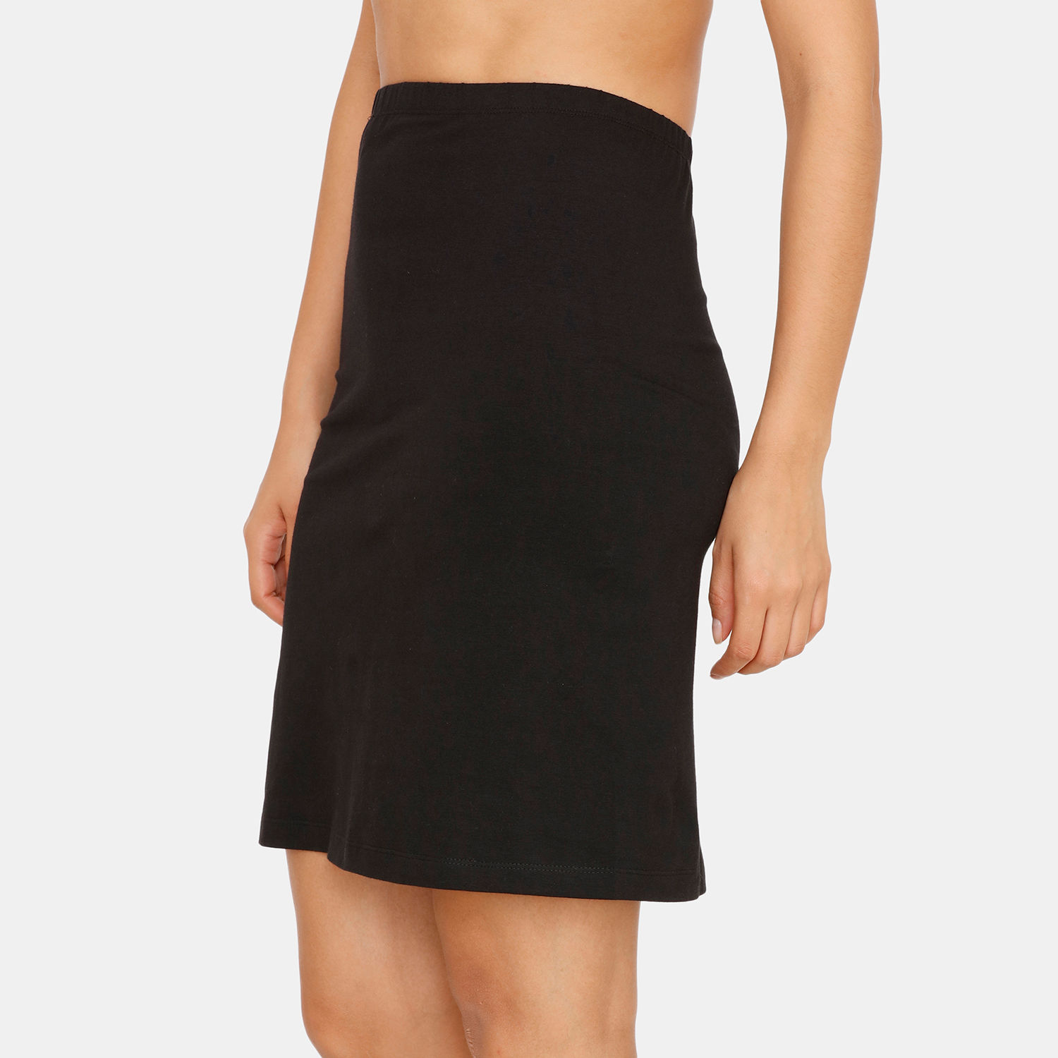 zivame knee length layering skirt