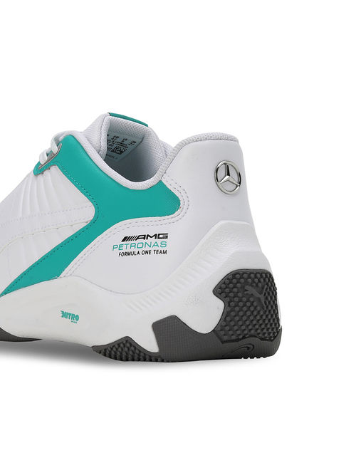 Puma Mercedes Amg Petronas F1 Kart Cat Rl Nitro Unisex White Sneakers (UK 6)