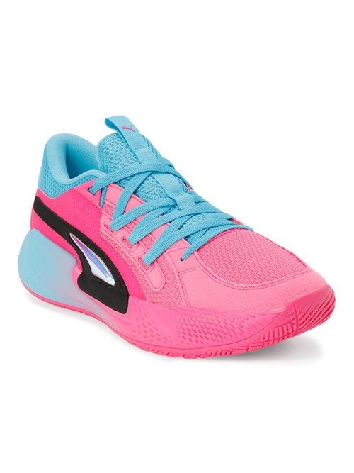 Puma Court Rider Chaos Imbalance Unisex Pink Basketball Shoes (UK 3)