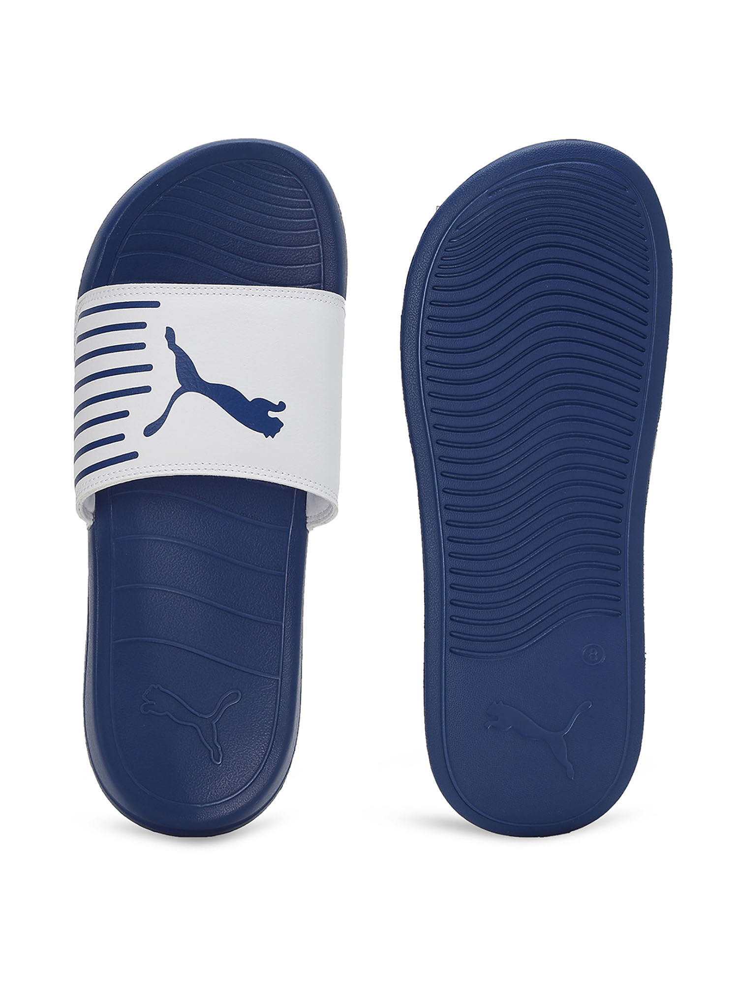 Buy Puma Geo Unisex Blue Sliders Online