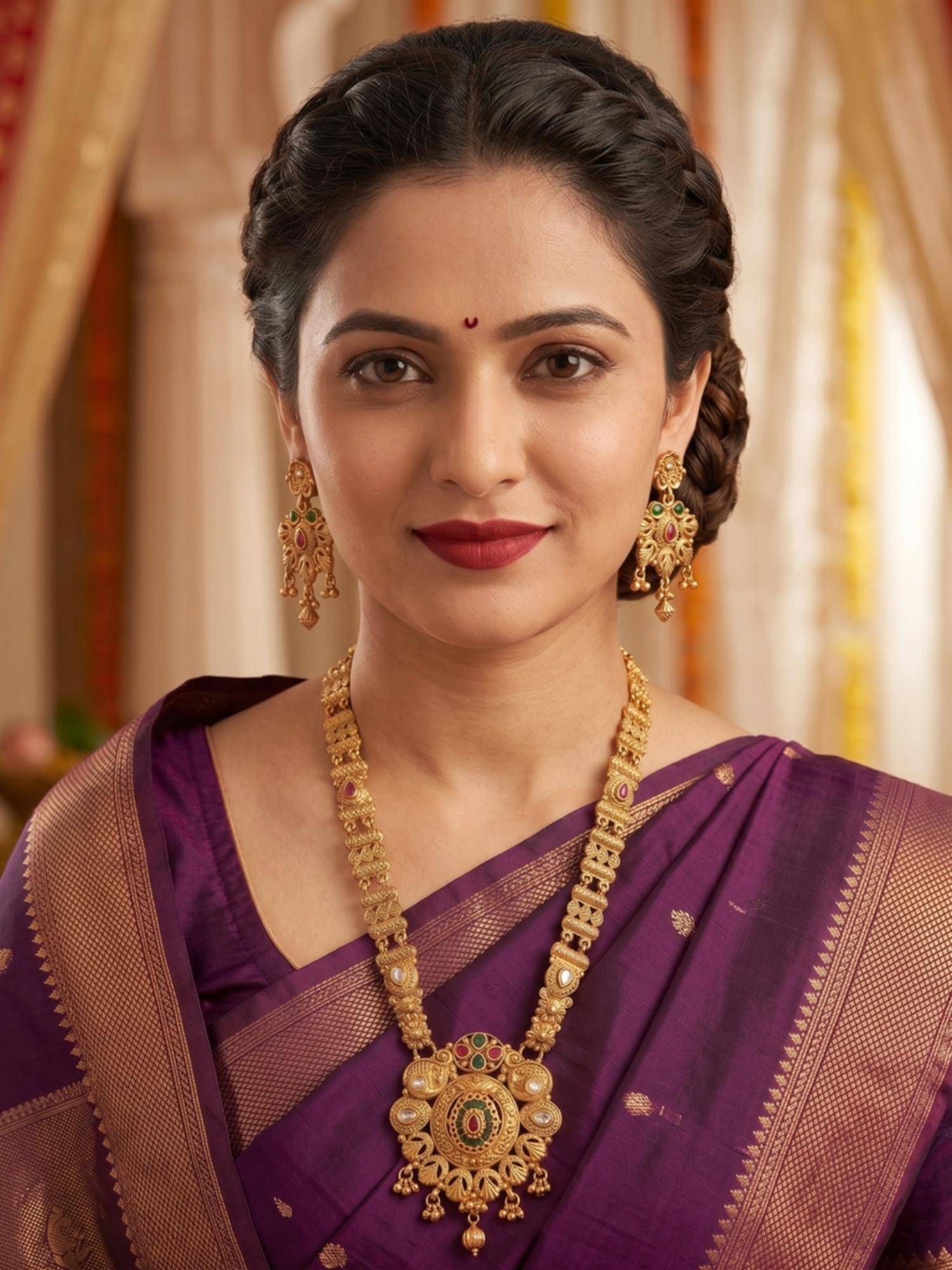 NUI Womens Gold Plated Jewellery Set