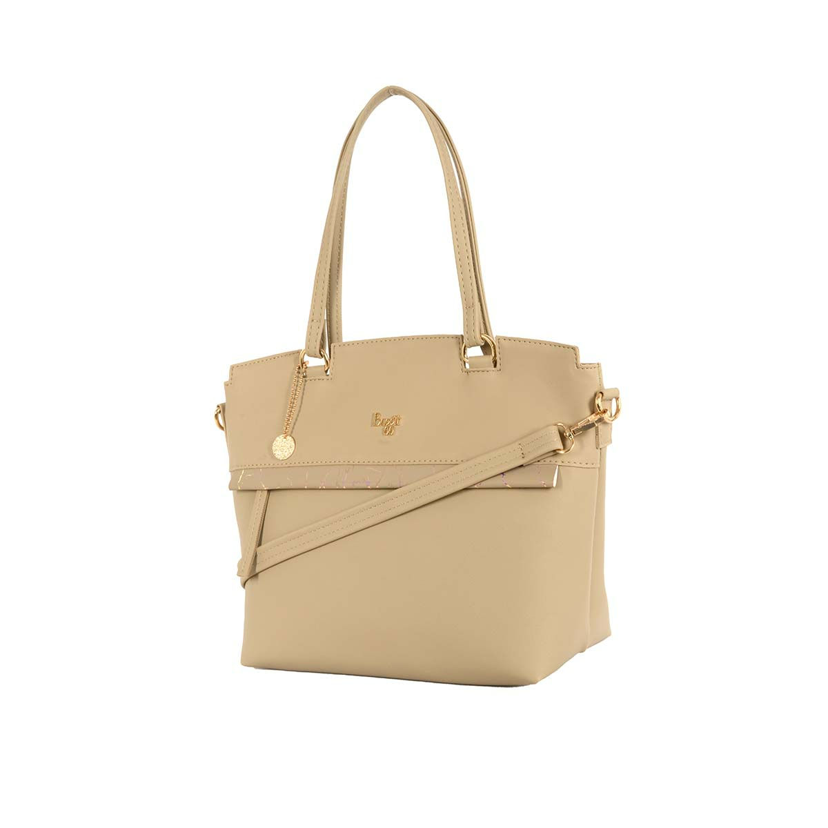 Buy TYRA Sofia Taupe Satchel Handbag online