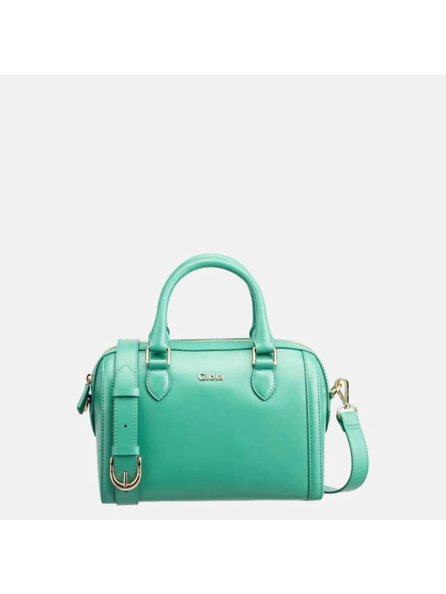 Gioia Audrey Grab Satchel Bag Green