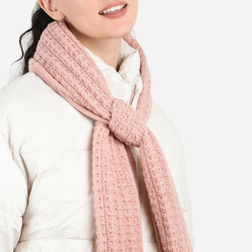 ToniQ Lavish Pink Special Winter Seasonal Wear Synthetic Wool Stole For  Women