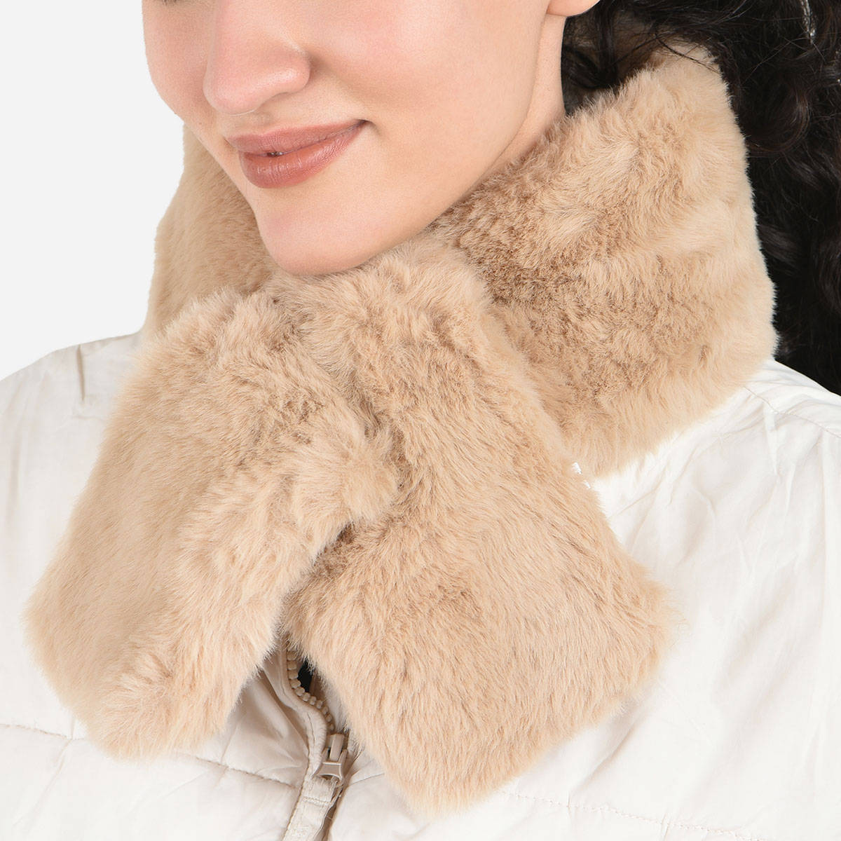 ToniQ Classy Tan Special Winter Seasonal Wear Fur Stole For Women