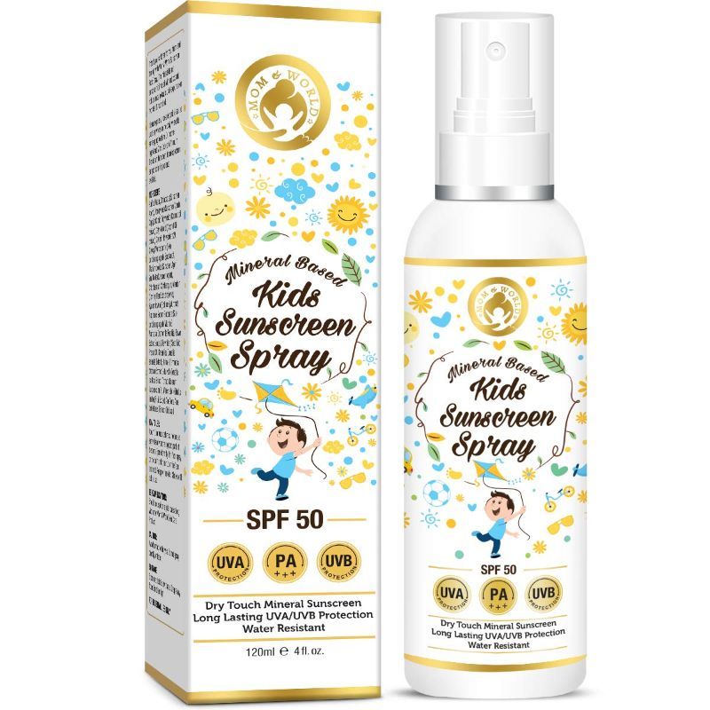 Mom & World Mineral Based Kids Sunscreen Spray SPF 50