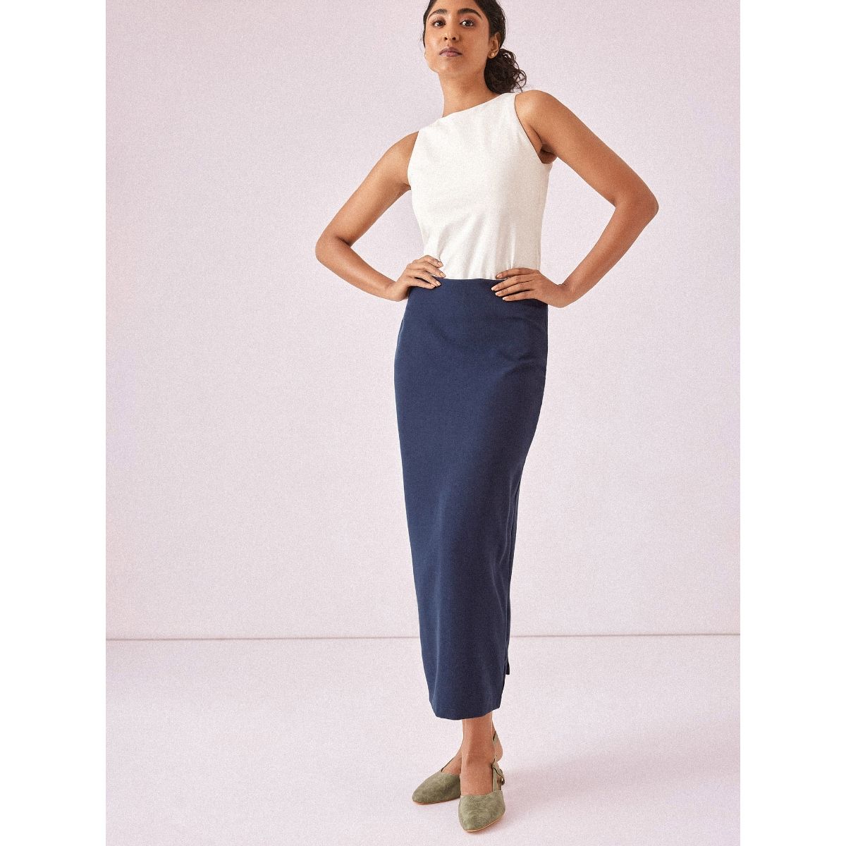 Layered Ruffle Denim Maxi Skirt – Maggi Jo'Ani