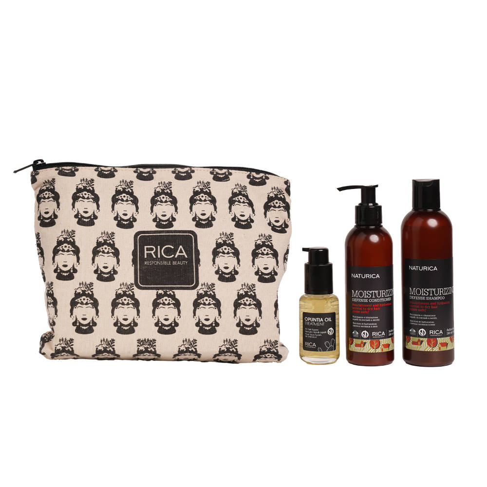 Naturica Moisturizing Defense Conditioner,Opuntia Oil Treatment & Moisturizing Defence Shampoo Combo