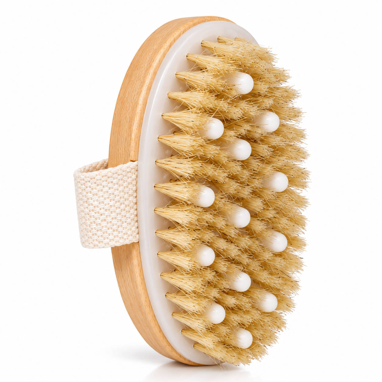 Allure Wooden Bathing Brush Natural Bristle Body Brush