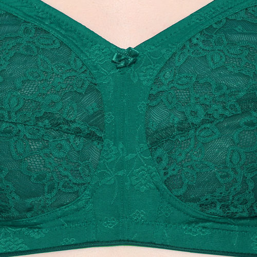 Buy Sonari Felina Women's Fancy Net Bra - Green (44D) Online