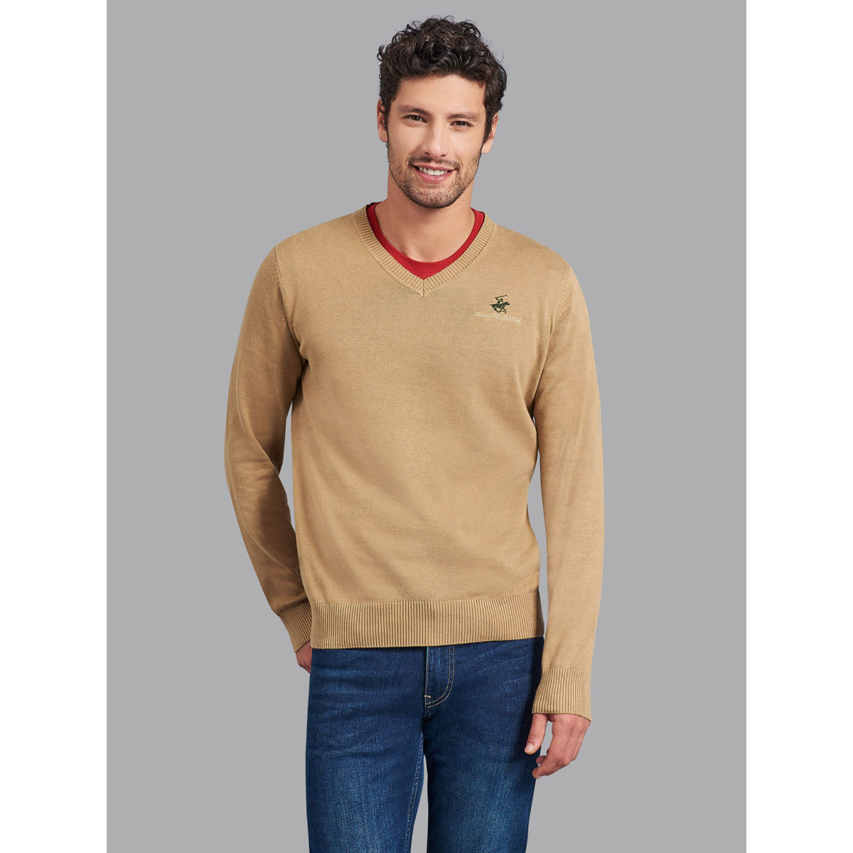 Buy Beverly Hills Polo Club Classic V neck Sweater Online