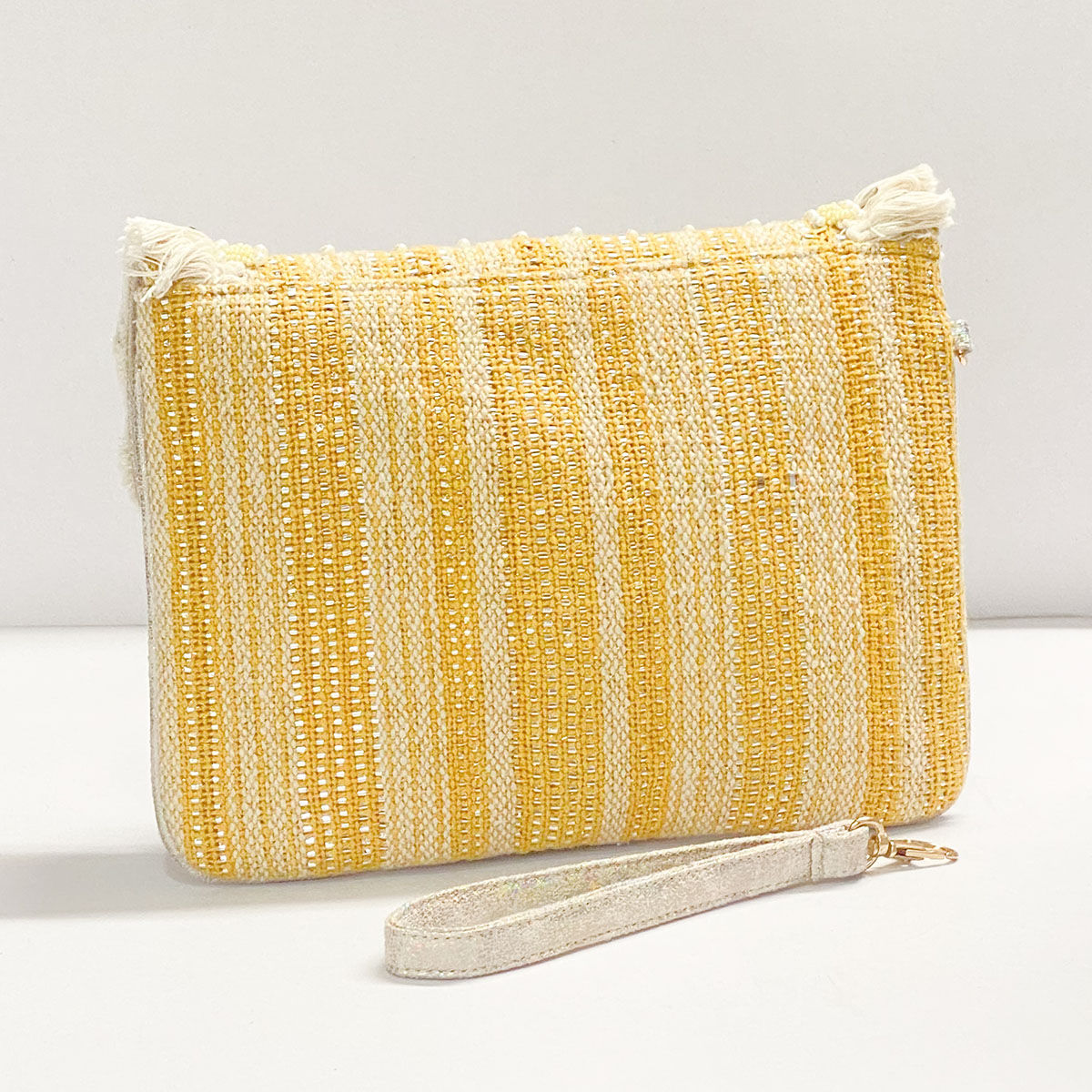 Light Yellow Leather Satchel Crossbody Small Handbag — MUSEUM OUTLETS