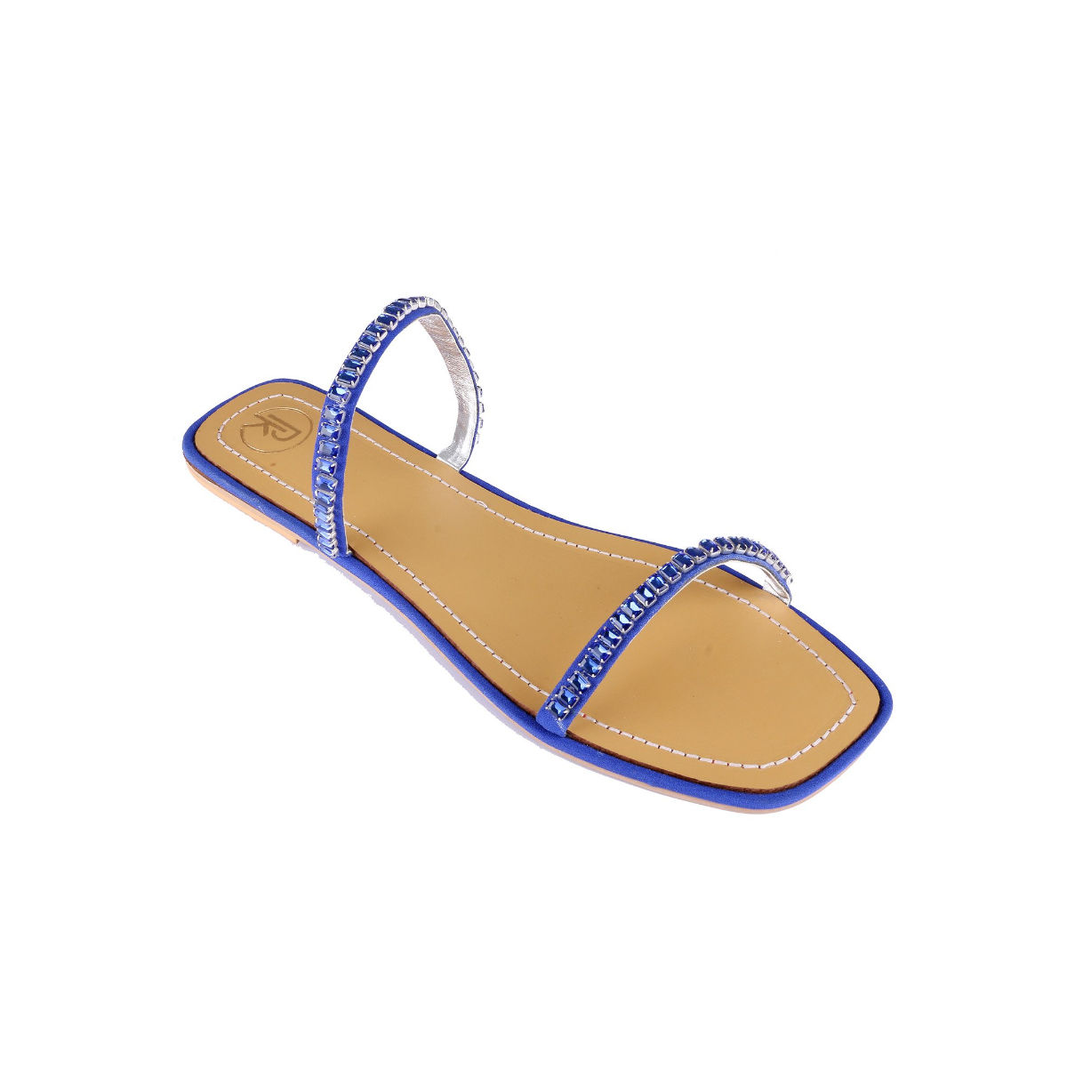 Buy Royal Blue Flat Sandals for Women by Yellowsoles Online | Ajio.com