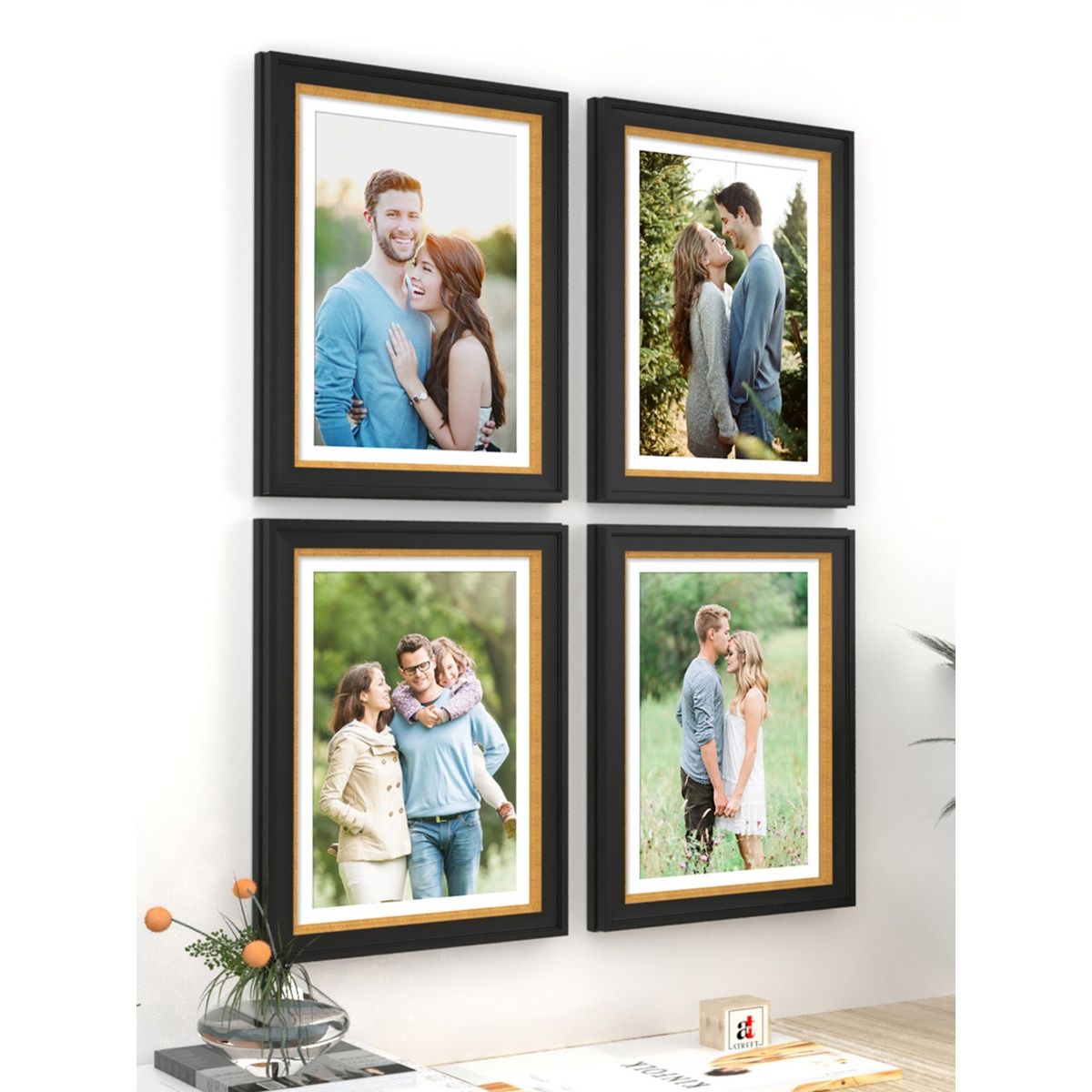 Art Street Picture Frames Set of 4 Wall Mounted Photo Frame (Size 8 x