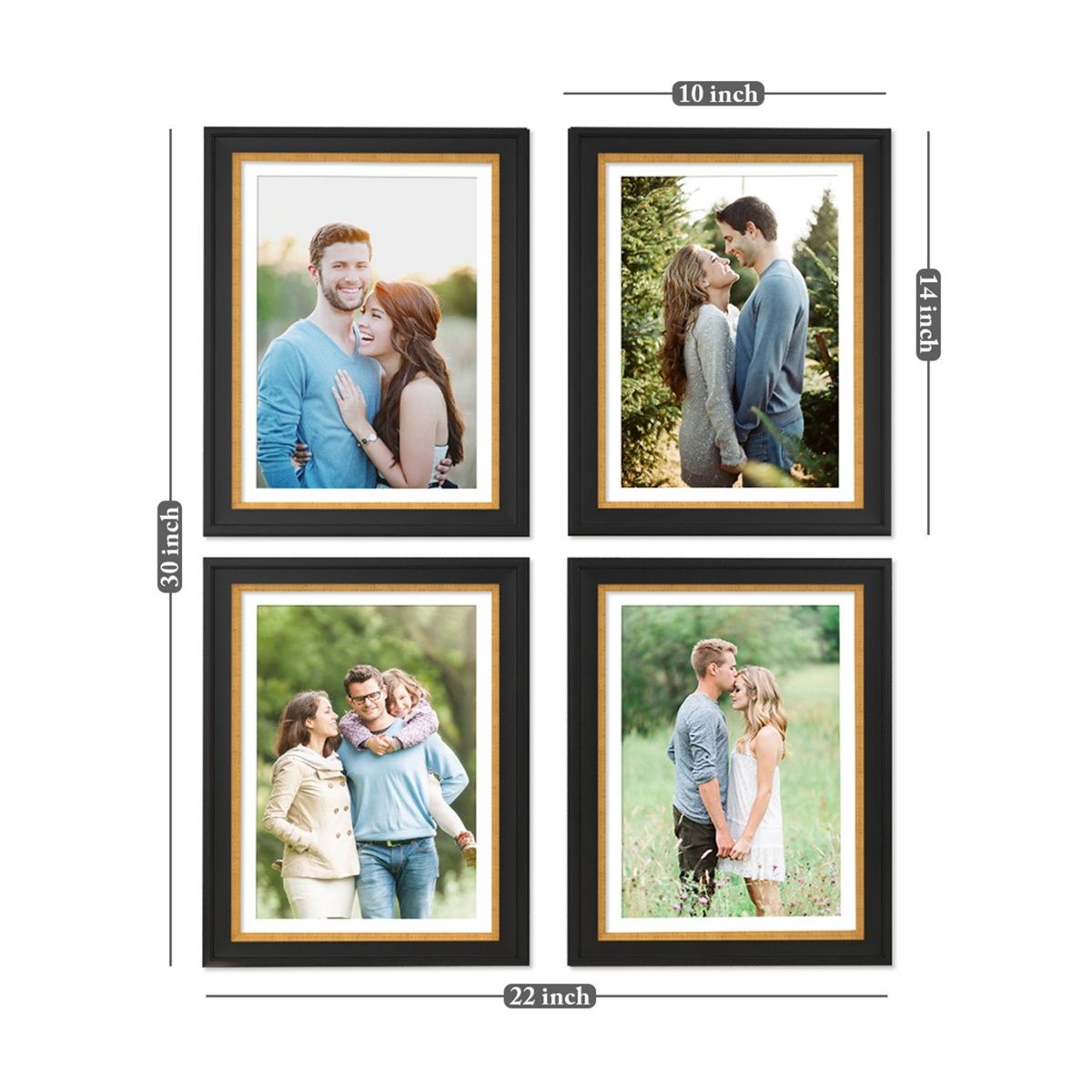 Art Street Picture Frames Set of 4 Wall Mounted Photo Frame (Size 8 x