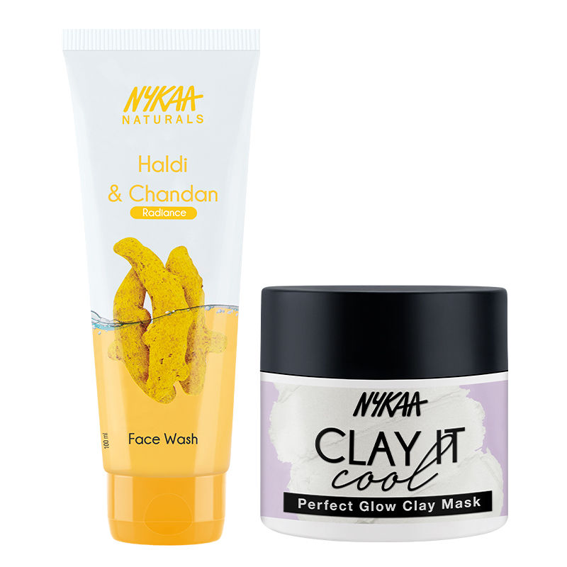 Nykaa Naturals Radiance Face Wash + Nykaa Clay It Cool Perfect Glow Clay Mask Buy Nykaa
