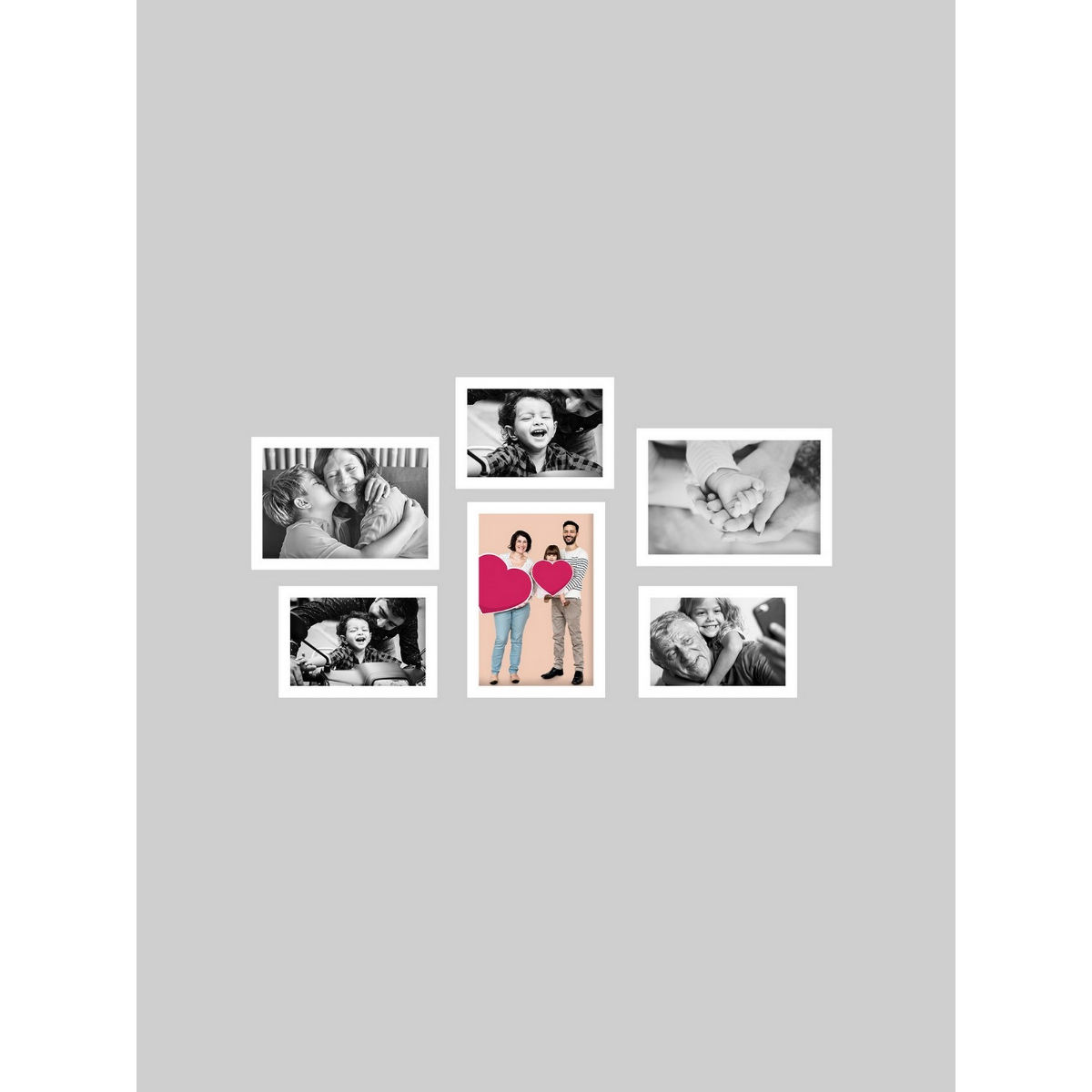 eCraftIndia Memory Wall Collage Photo Frame Set of 6 Photo Frames Buy eCraftIndia Memory Wall