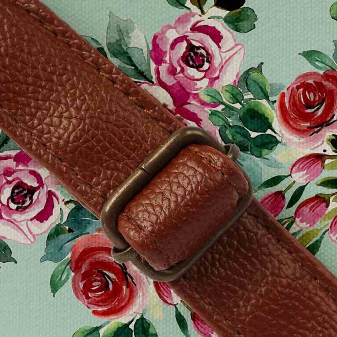 Buy Crazy Corner Painted Floral Rectangle Sling Bag Online