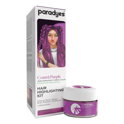 Paradyes Semi-Permanent Hair Highlighting Kit - Comrii Purple: Buy Paradyes  Semi-Permanent Hair Highlighting Kit - Comrii Purple Online at Best Price  in India | Nykaa