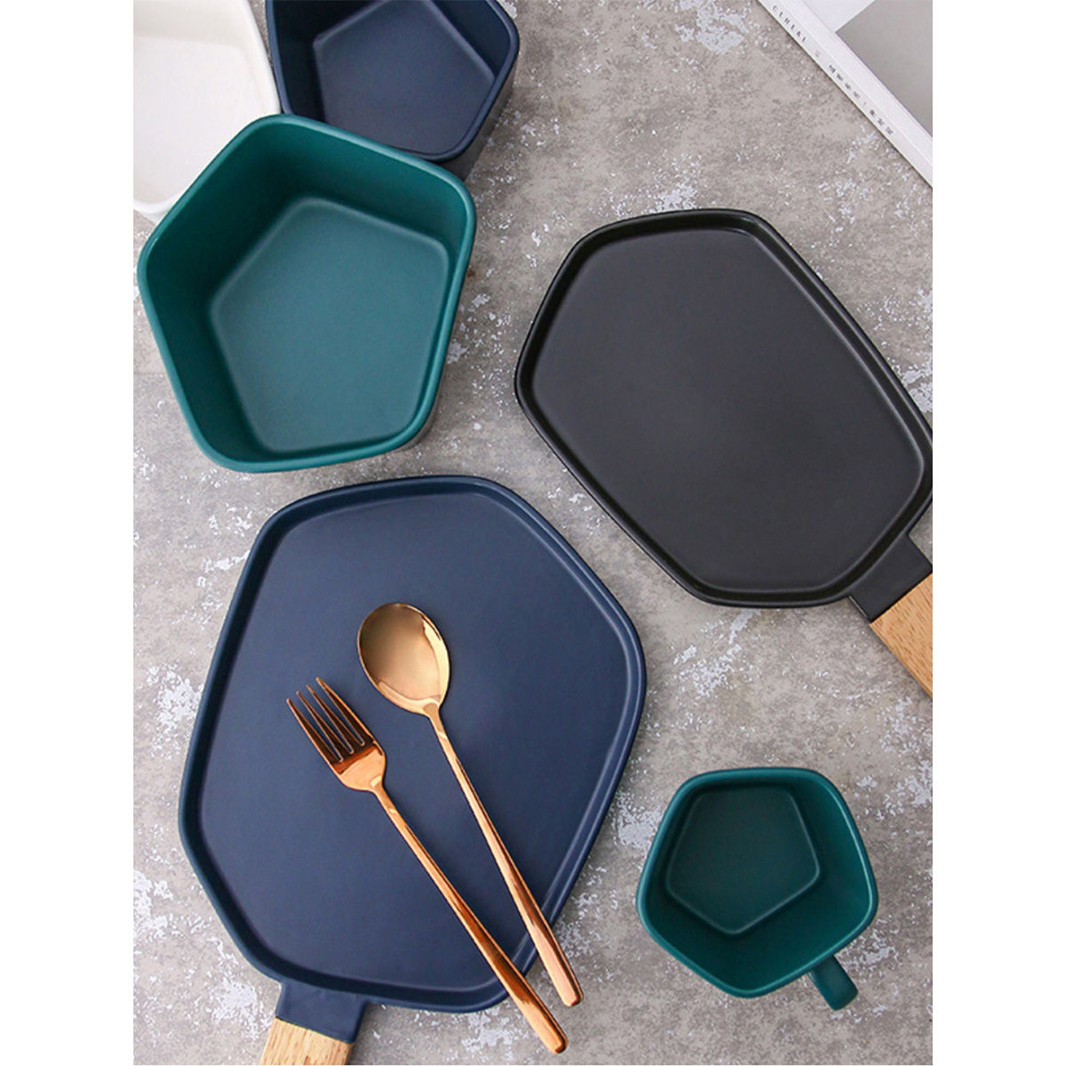 Nestasia Hexa Plate With Handle Buy Nestasia Hexa Plate With Handle