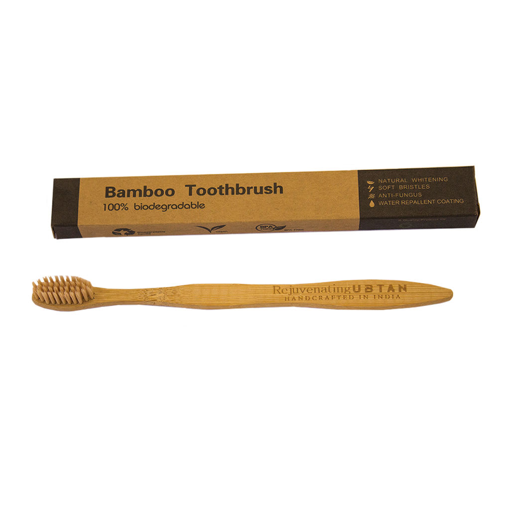 Rejuvenating UBTAN Bamboo Toothbrush - Yellow