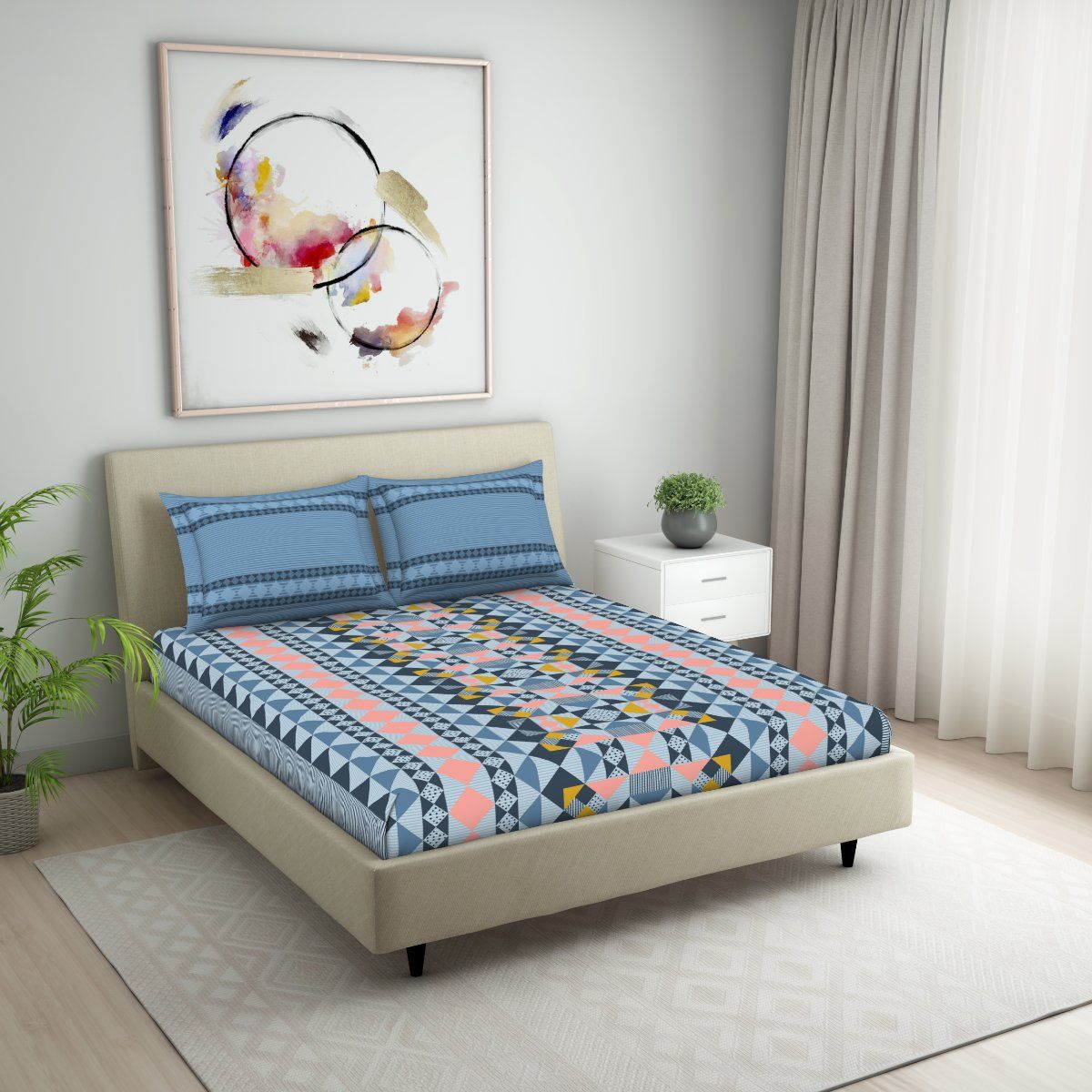 Buy Welspun 100 COTTON Bedsheets Double SKIN SAFE BREATHABLE GREAT