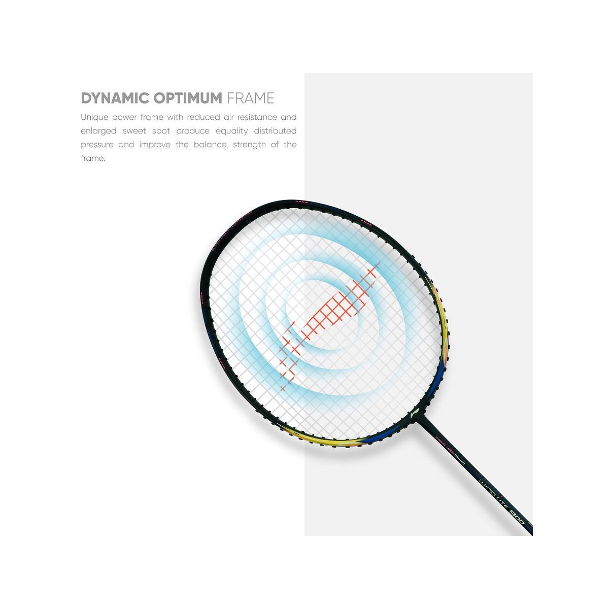 Li-Ning Wind Lite 900 Strung Badminton Racquet (Black, Gold 80 g): Buy ...