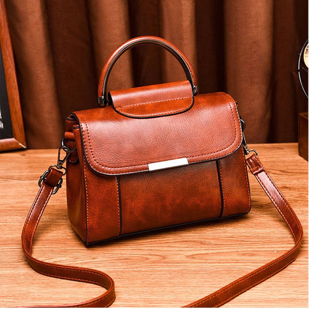 Angeline Brown Elegant Sling Bag