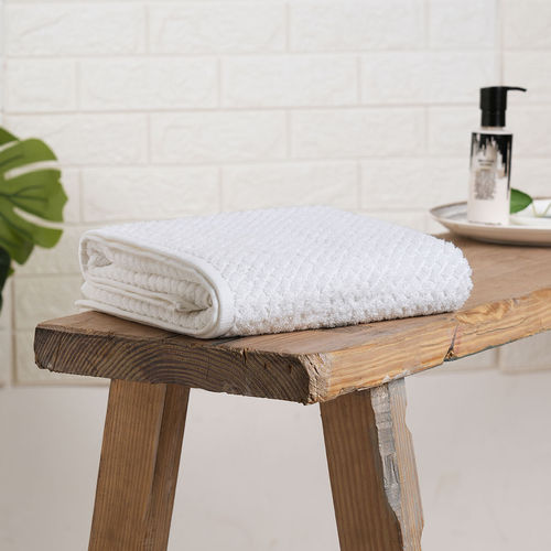 Genesis White Cotton Bath Towels