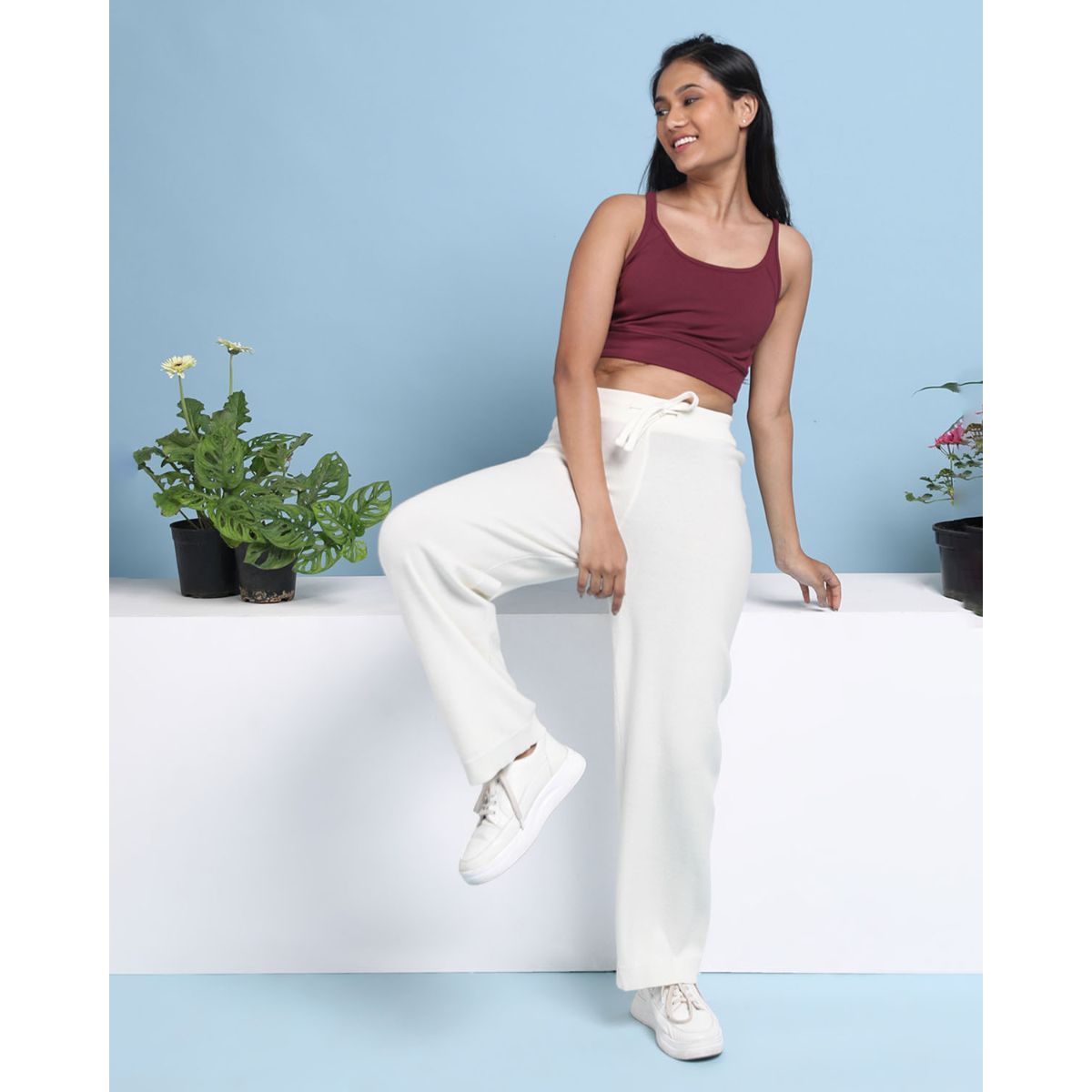 Bliss Club Women Ivory Move All Day Pants Tall with Adjustable Drawstring  Buy Bliss Club Women Ivory Move All Day Pants Tall with Adjustable  Drawstring Online at Best Price in India 