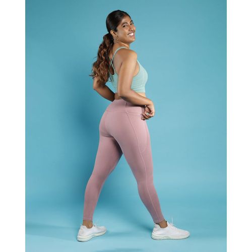 Buy Bliss Club Women Lavender Groove-In Cotton Leggings with Adjustable  Inner Drawcord and Side Pockets Online