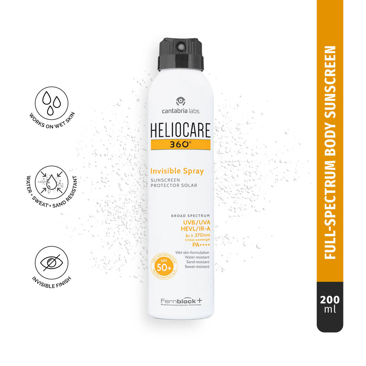 Heliocare 360 Invisible Spray Sunscreen SPF 50
