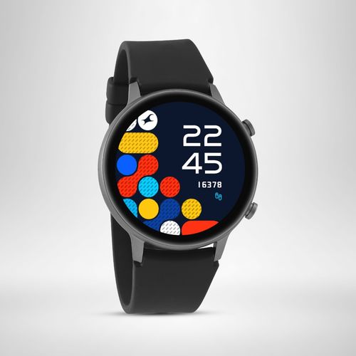Fastrack Reflex Play and Smart Watch with Silicone Black Strap